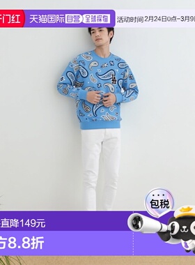 韩国直邮MLB MLB 官方佩斯利全覆盖图案男式套头衫 A7 3AMTI0224