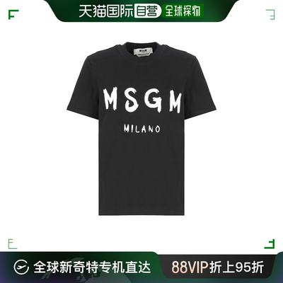 韩国直邮MSGM24SS短袖T恤女2000MDM510 20000299Black