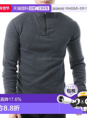 韩国直邮WoolPower 拉链高领衫 200 灰色 (7222) 长袖 T 恤