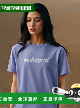 韩国直邮MAHAGRID 新款潮牌日常休闲百搭短袖t恤MG2CMMT502APP