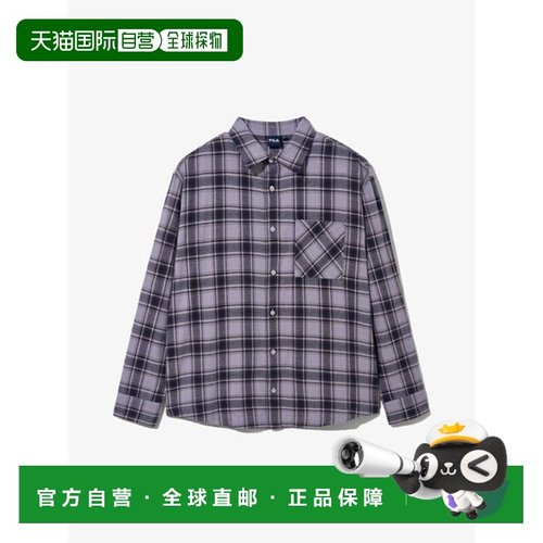 韩国直邮FILA 中性格纹衬衫 / FS253SH01X001541斐乐