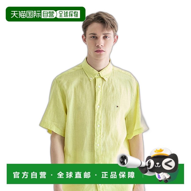 韩国直邮TOMMY HILFIGER 男士男衬衫T12E3WSH003MT1ZIN亚麻麻衬衫