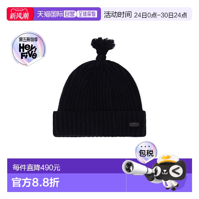 韩国直邮ADER ERROR 公用帽子Raga beanie Noir 304146715针织帽