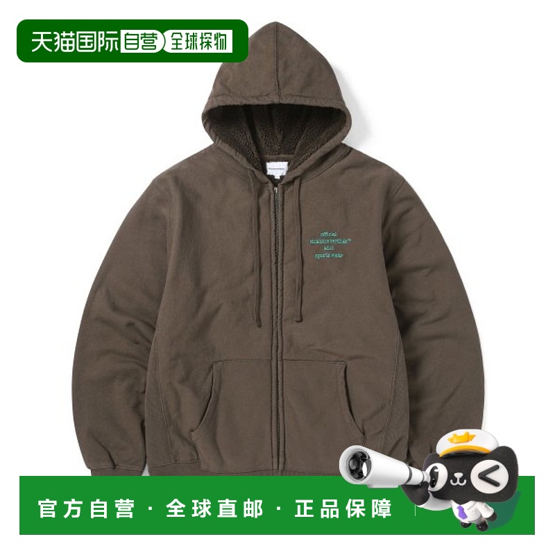 韩国直邮THISISNEVERTHAT 连帽衫Heavy Zip Hoodie BrownTN233TSW