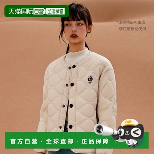 EMBROIDERY JACKET DAN QUILTING IVORY COLLARLESS 韩国直邮YALE