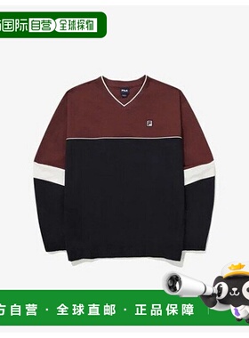 韩国直邮FILA Wheelaginfalti KQC FS2POG3104X-WIN 拼色 V 领梭