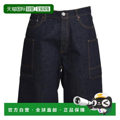 韩国直邮Kenzo 短裤 FG55DS4026U1DM 水洗蓝牛仔布牛仔裤直筒裤