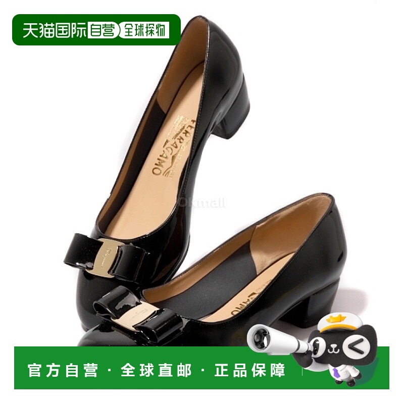 韩国直邮Salvatore Ferragamo菲拉格慕粗跟高跟鞋01B221 591963