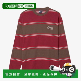 韩国直邮FILA Wheela 条纹长袖 T 恤 FS253RL01X003639