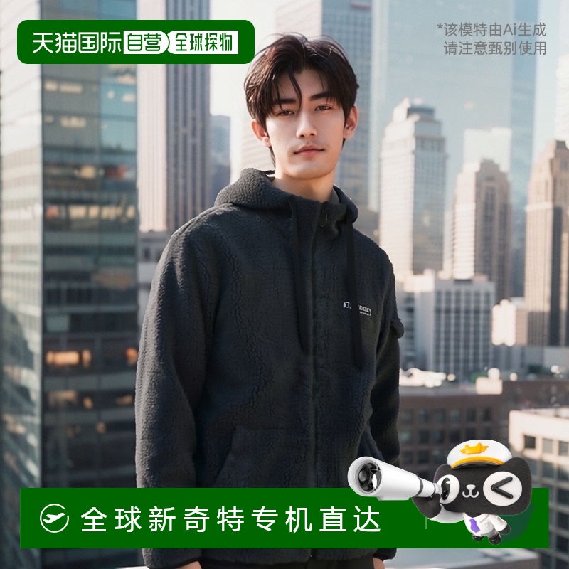 韩国直邮DISCOVERY羊羔绒连帽夹克男女同款秋冬保暖外套DMSS71016