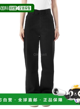 韩国直邮Baserange 黑色纳瓦洛裤 (TRNA-DE-SP25) 牛仔裤直筒裤