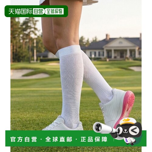 韩国直邮ecco爱步女士无钉高尔夫球鞋白色皮革运动鞋132753-60909