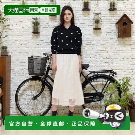 韩国直邮SJYP [SJYP] 圆点领套头衫 长袖毛衣(PW2EAKTO914WBK)