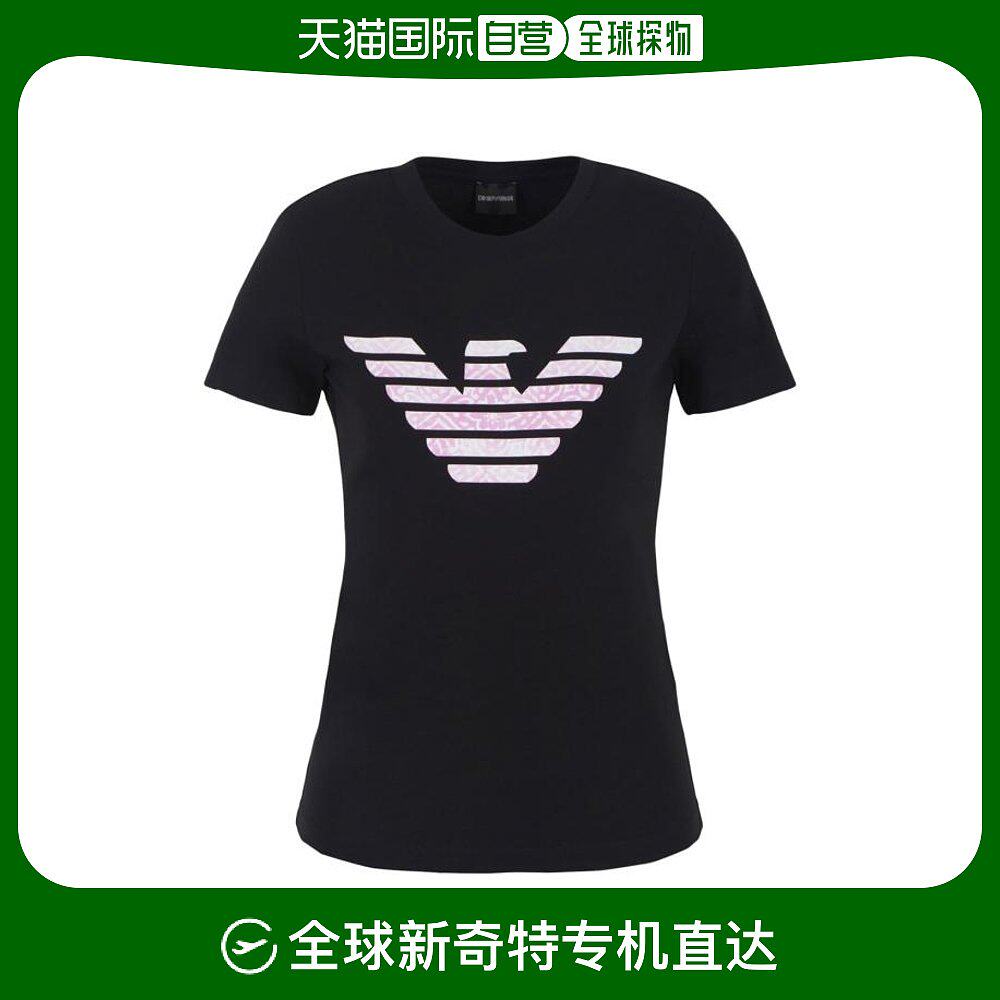 韩国直邮emporio armani24ss短袖t恤女3d2t7n2j07z0999 black