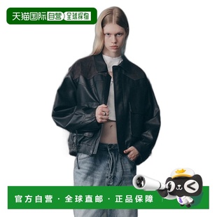 TASSEL 韩国直邮ASIF 外套CA23CJK001BK 女士运动茄克 LEATH CALIE