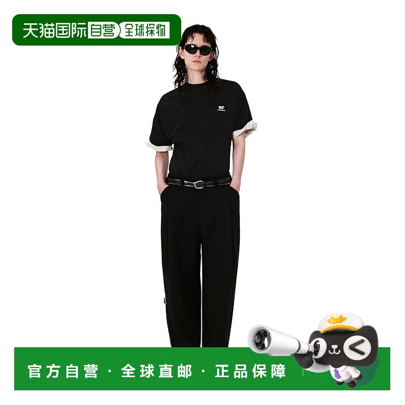 韩国直邮ADER ERROR 公用T恤Tatom logo t-shirt Noir 304146820