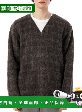 韩国直邮OUR LEGACY男款纽扣Dorf格纹毛茸茸外套秋冬M4256CD