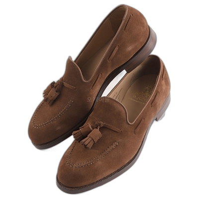 韩国直邮Crockett & Jones男Cavendish 2小牛皮绒面乐福鞋29376A