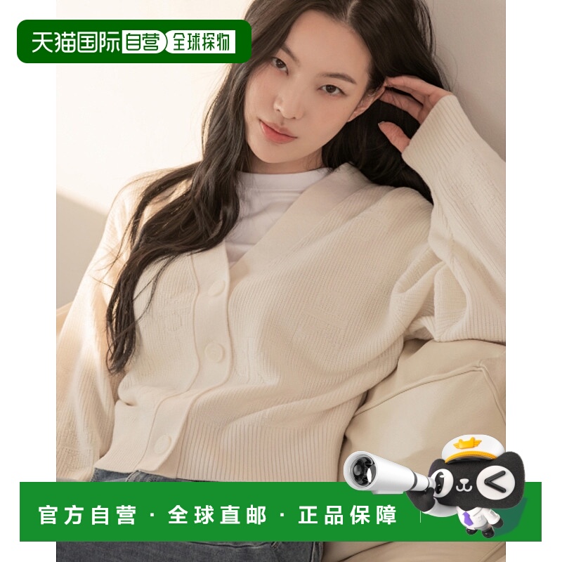 韩国直邮CALVIN KLEIN JEANS 女士毛针织衫J224569 YBI长袖开衫