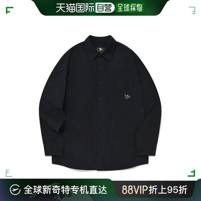 韩国直邮WHATITISNT 衬衫  棉 衬衫 黑色 MG2301SH11BK 883743