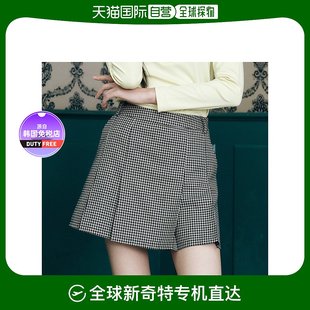 韩国直邮 BERMUDA GRASS 千鸟格百褶短裙