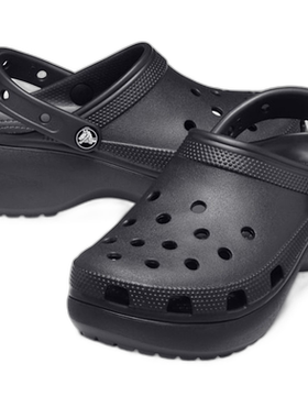 韩国直邮crocs 经典平底木屐 女式黑色 206750-001凉鞋