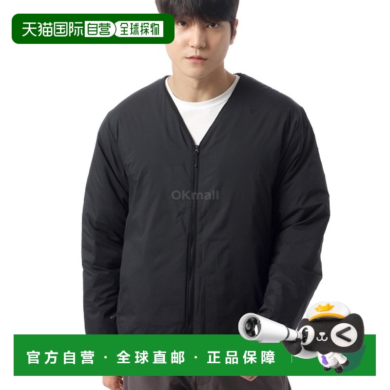 韩国直邮GOLDWIN V 领拉链开衫 (GL23346-BK) 中层夹克羽绒