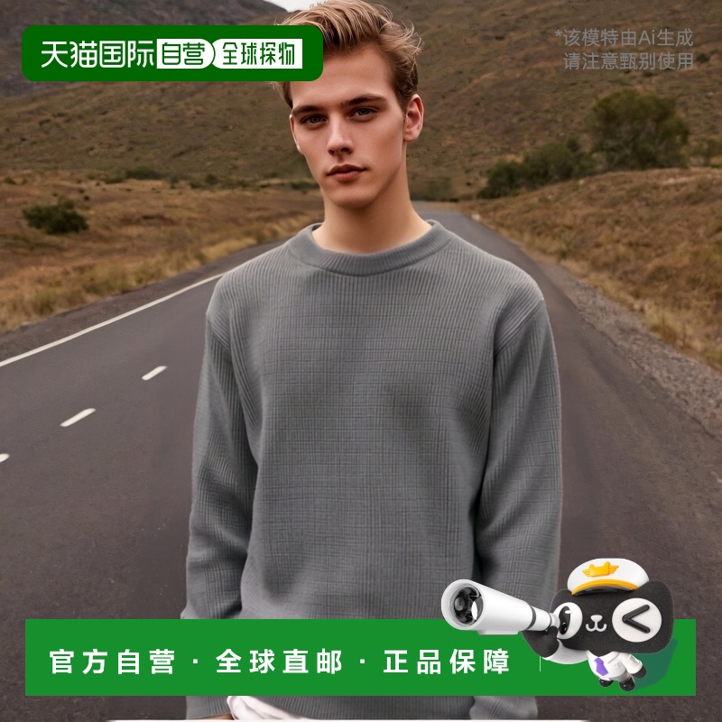 韩国直邮ANDERSEN-ANDERSEN 男针织SAILOR CREWNECK Taupe羊毛