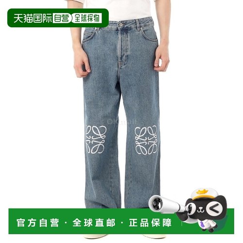 韩国直邮LOEWE Anagram 棉质宽松牛仔裤（H526Y11W60 5475） 牛仔