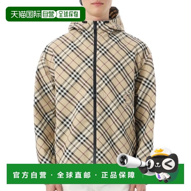 韩国直邮BURBERRY 格纹斜纹布夹克 (8101493) 博柏利夹克外套长袖