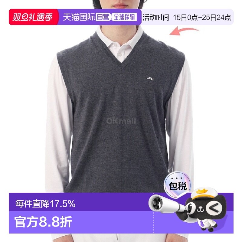 韩国直邮J.LINDEBERG Liam针织背心（GMKW12909-U242） 针织衫/背