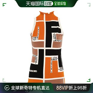 F1NZQ 韩国直邮FENDI24SS短袖 ARV2 ORANGE T恤女FZXB84 ASH