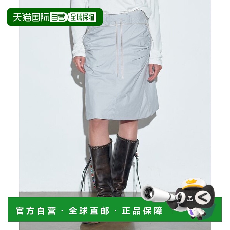 韩国直邮SCULPTOR美式复古街头辣妹中裙新款潮牌半身裙SC23A474GY