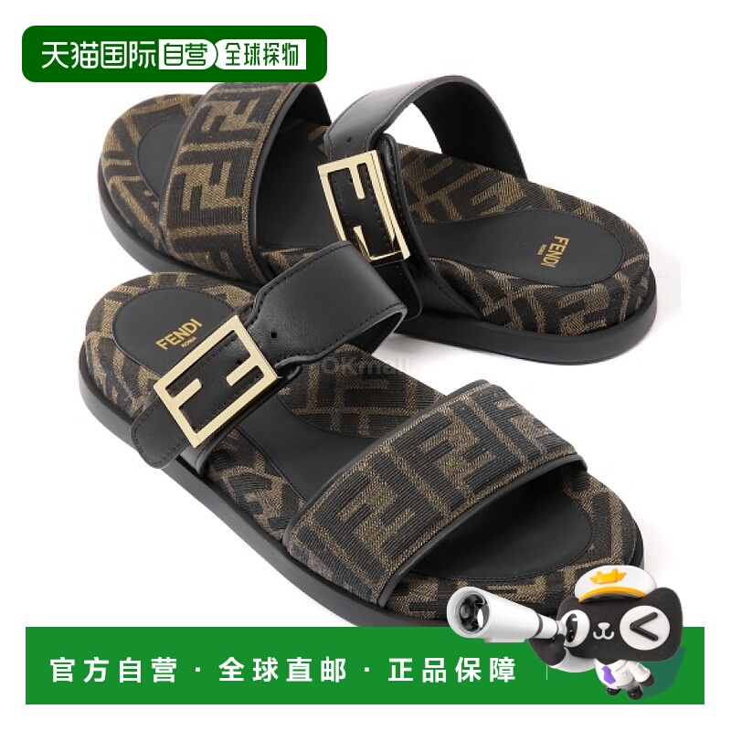 韩国直邮FENDI 感受 TESS.JACQ.FF (8X8710 AEGV F0R7R) 拖鞋