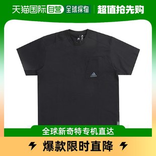 HD0042 韩国直邮adidas阿迪达斯T恤圆领设计休闲百搭个性 时尚