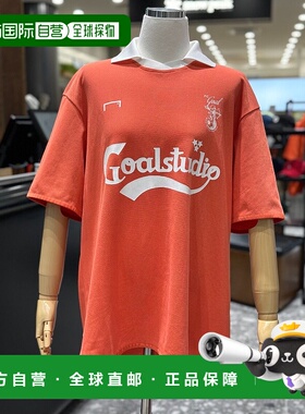 韩国直邮GOALSTUDIO [济州] GOAL STUDIO FC复古POLO衫-橘红色-G4