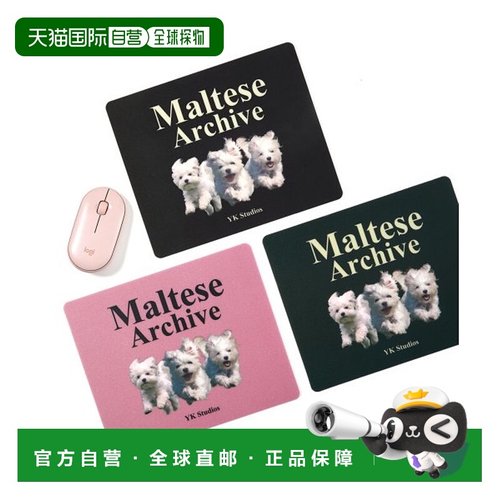 韩国直邮WAIKEI韩国小众设计师狗狗图案时尚日常鼠标垫YK23HSAC09