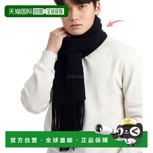 韩国直邮OUR LEGACY ESTATE 围巾黑色双层羊毛 (A4248EAB) 围巾