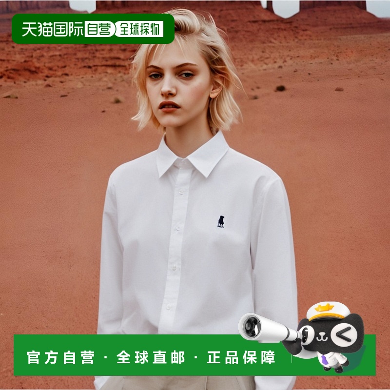 韩国直邮YALE HERITAGE UNIVERSITY DAN STANDARD FIT SHIRT WHTE