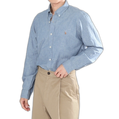韩国直邮Polo RalphLauren郑秀晶同款长袖衬衫男710792042001