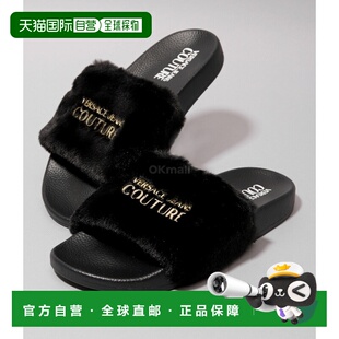 LOGO毛皮拖鞋 拖鞋 77VA3SQ4 899 范思哲 ZS359 韩国直邮VERSACE