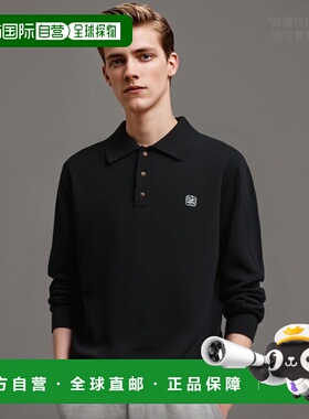 韩国直邮SATUR设计师款大气简约日常休闲个性毛衣SA23FWMK35BK