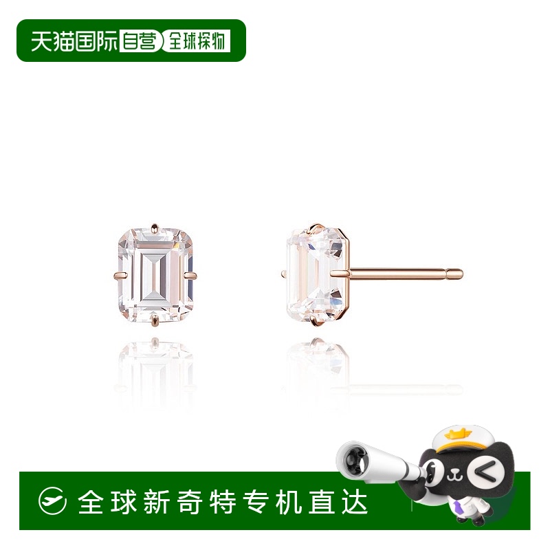 1h可退【韩国直邮】STONE HENGE巨石阵14K玫瑰金镶锆石耳钉(单侧