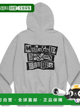 韩国直邮MAHAGRID 公用运动背心MG2DSMM401AGR RANSOM NOTE HOODI