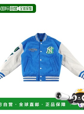 韩国直邮MLB MLB 男士羊毛华芬袖校服夹克 3AJPV0234-50BLL