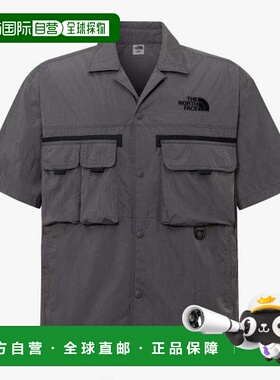 韩国直邮THE NORTH FACE 北面白标深灰色谢尔顿短袖套衫 NH8SR01J