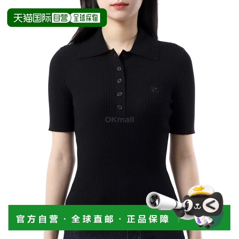 韩国直邮Courreges VESMPO029FI0001 9999 短袖珠地网眼/领子