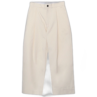 韩国直邮Studio Nicholson休闲裤男女同款桃色纯棉斜纹奶油舒适