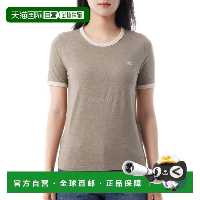 韩国直邮CELINE 70 年代凯旋棉质平纹针织 T 恤 (RX05L507Z GBE8)