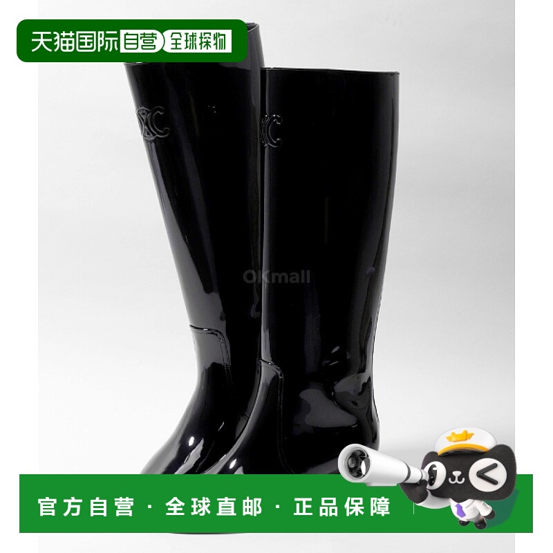 韩国直邮CELINE TRIOMPHE 漆皮小牛皮高筒靴 (360454582C 38NO)